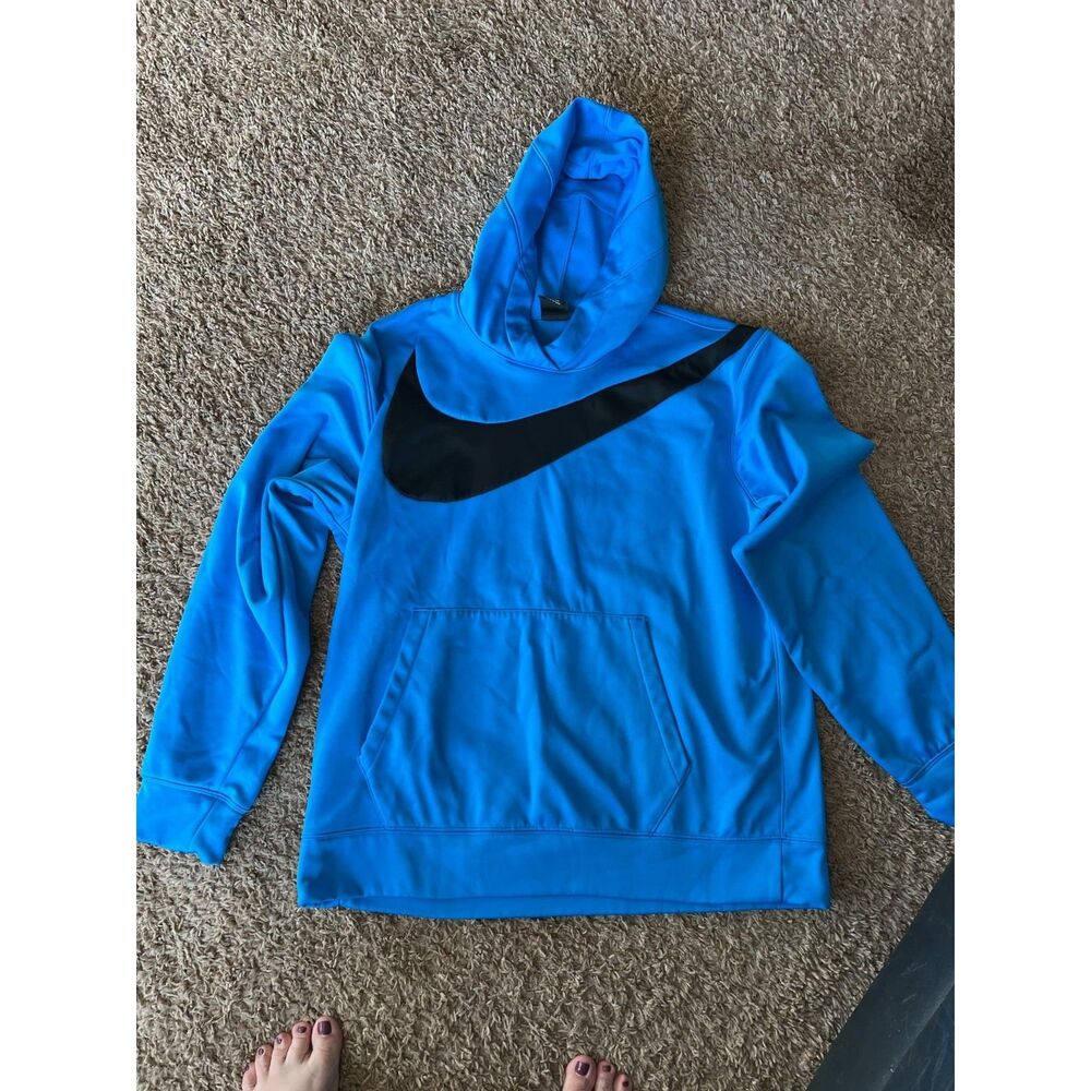Blue Nike Hoodie Mens Large